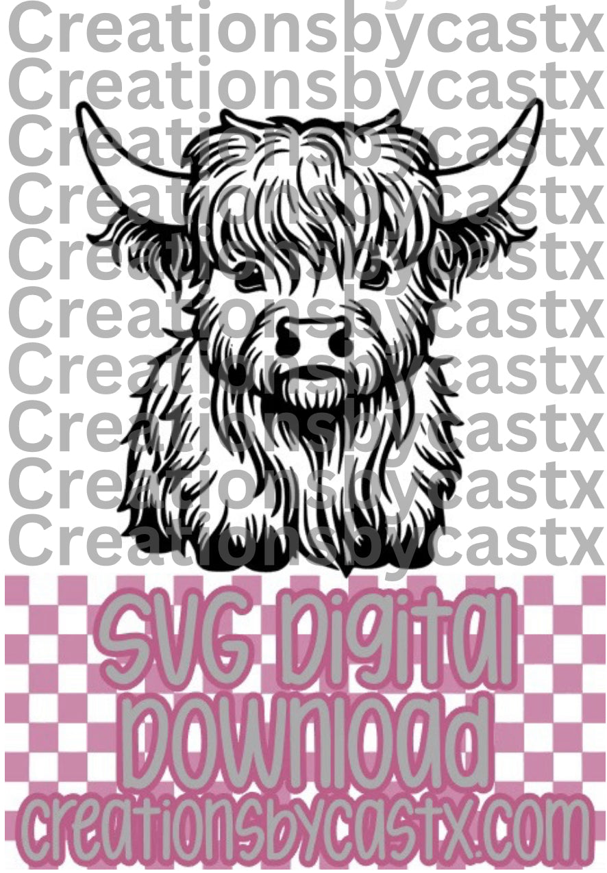 Highland Cow SVG