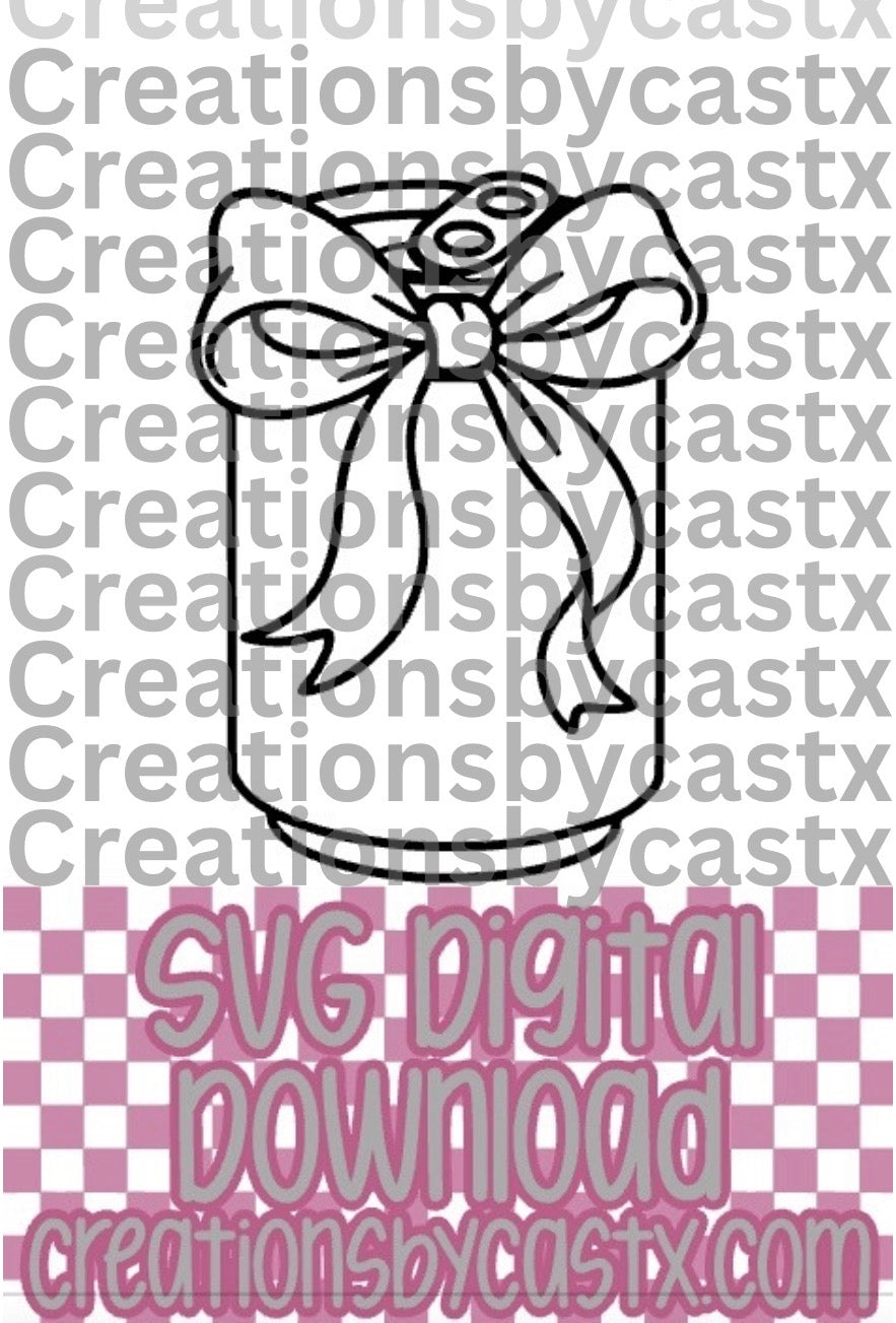 Can w/Bow SVG
