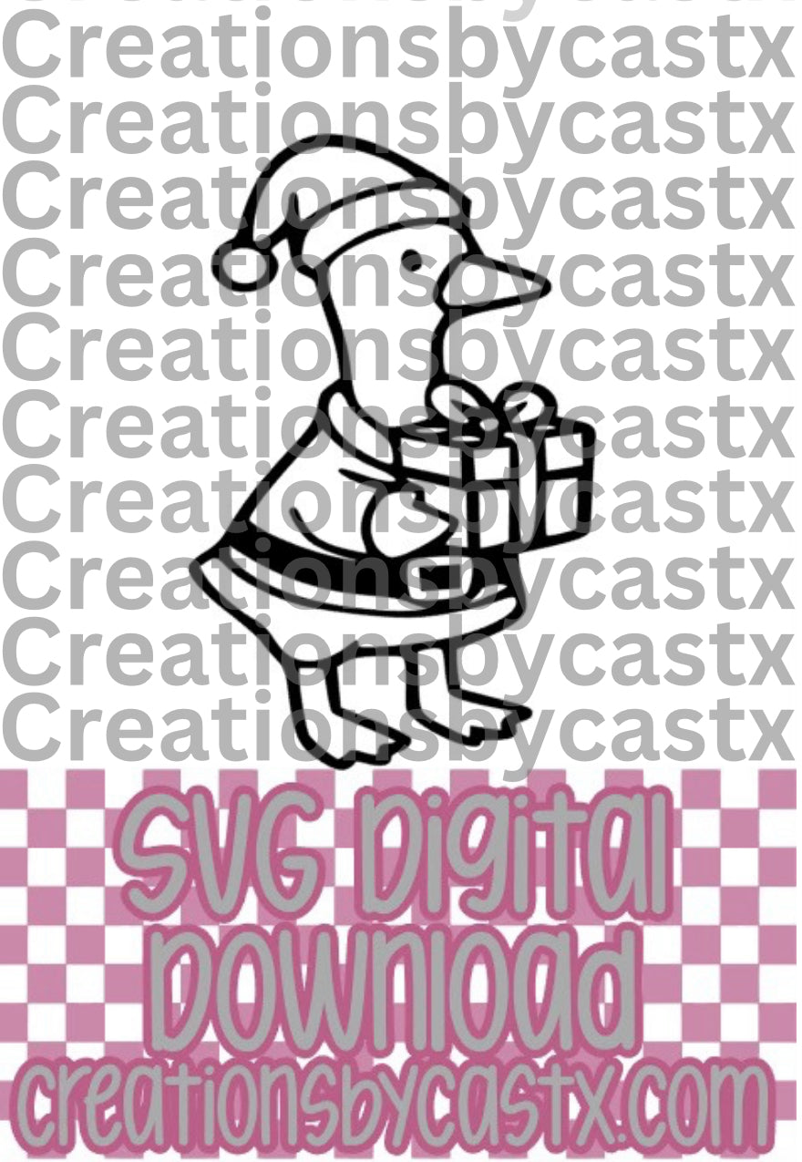 Santa Goose SVG