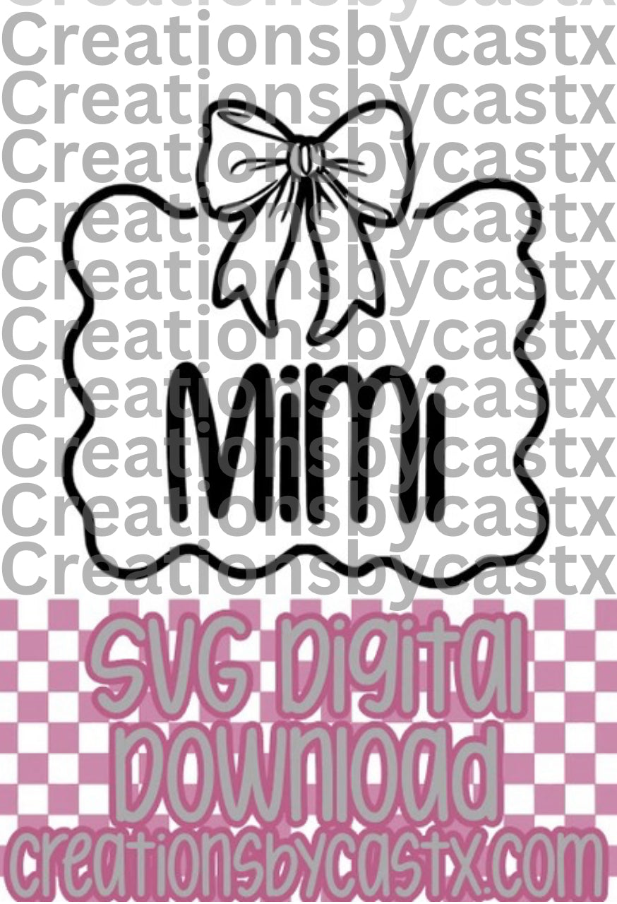 Mimi w Frame SVG