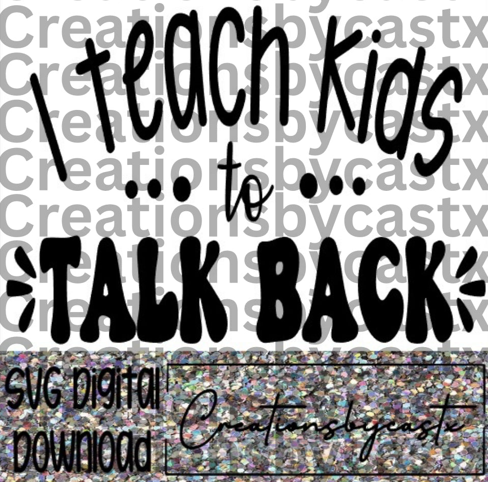 Kids Talk Back SVG