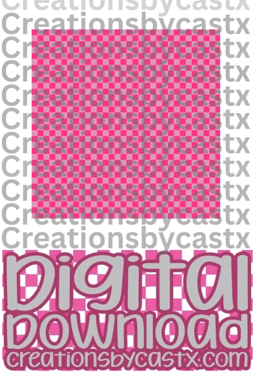 Pink Pink Checkered Digital Download