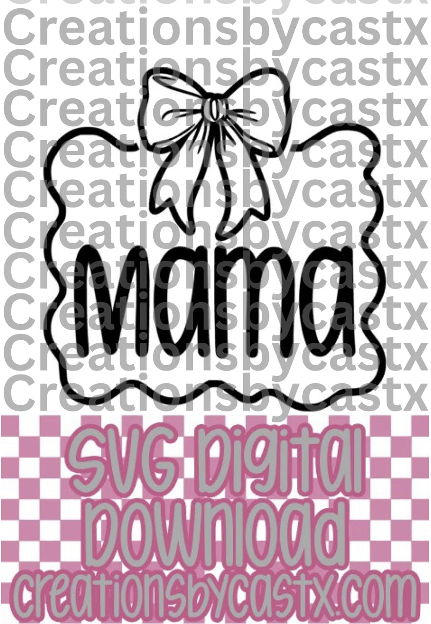 Mama w Frame SVG