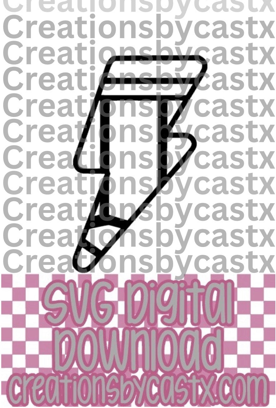 Pencil Bolt SVG