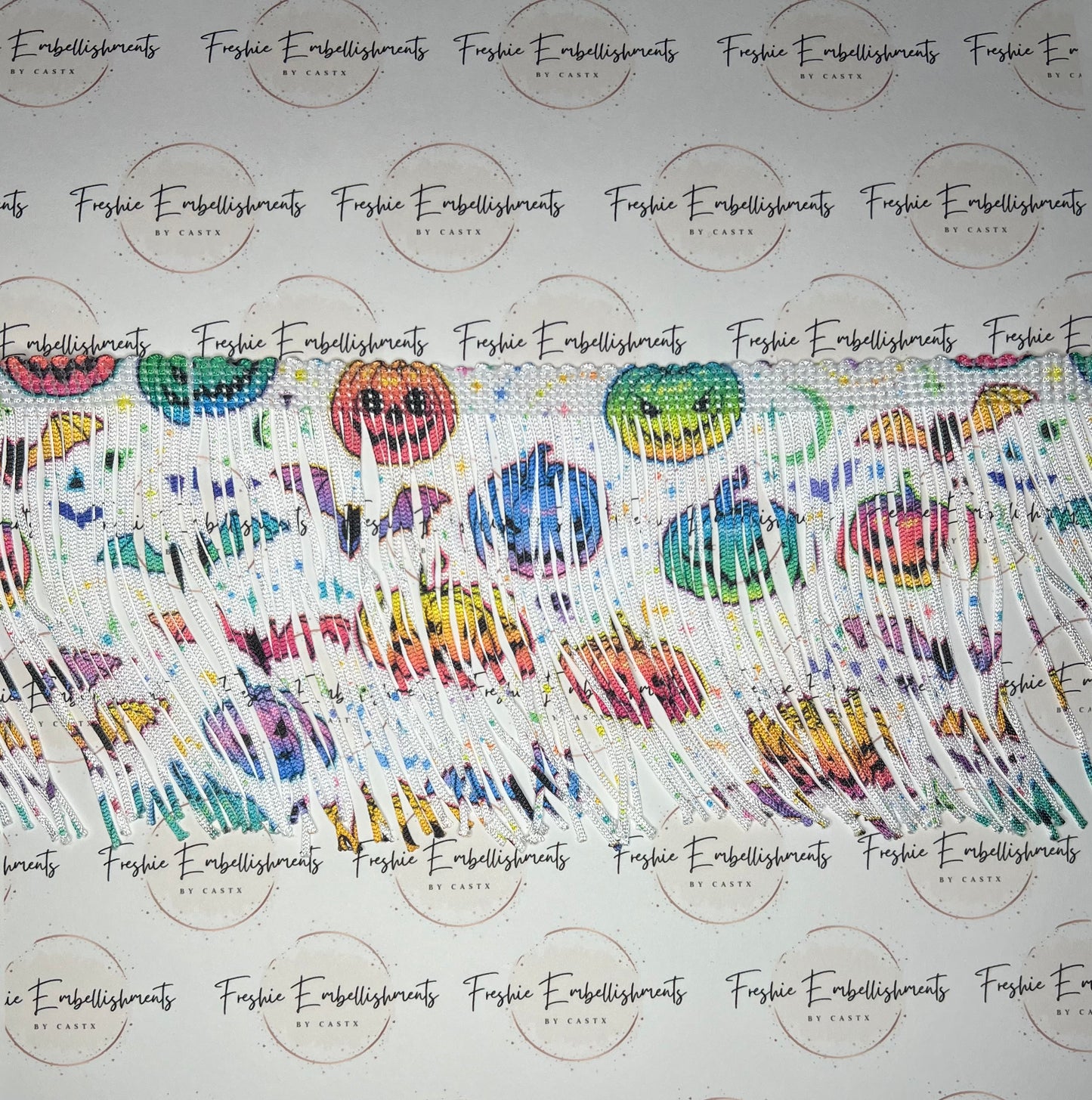 Pumpkin & Bats Fringe