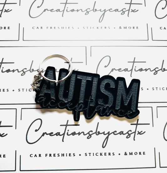 Autism Acceptance Keychain