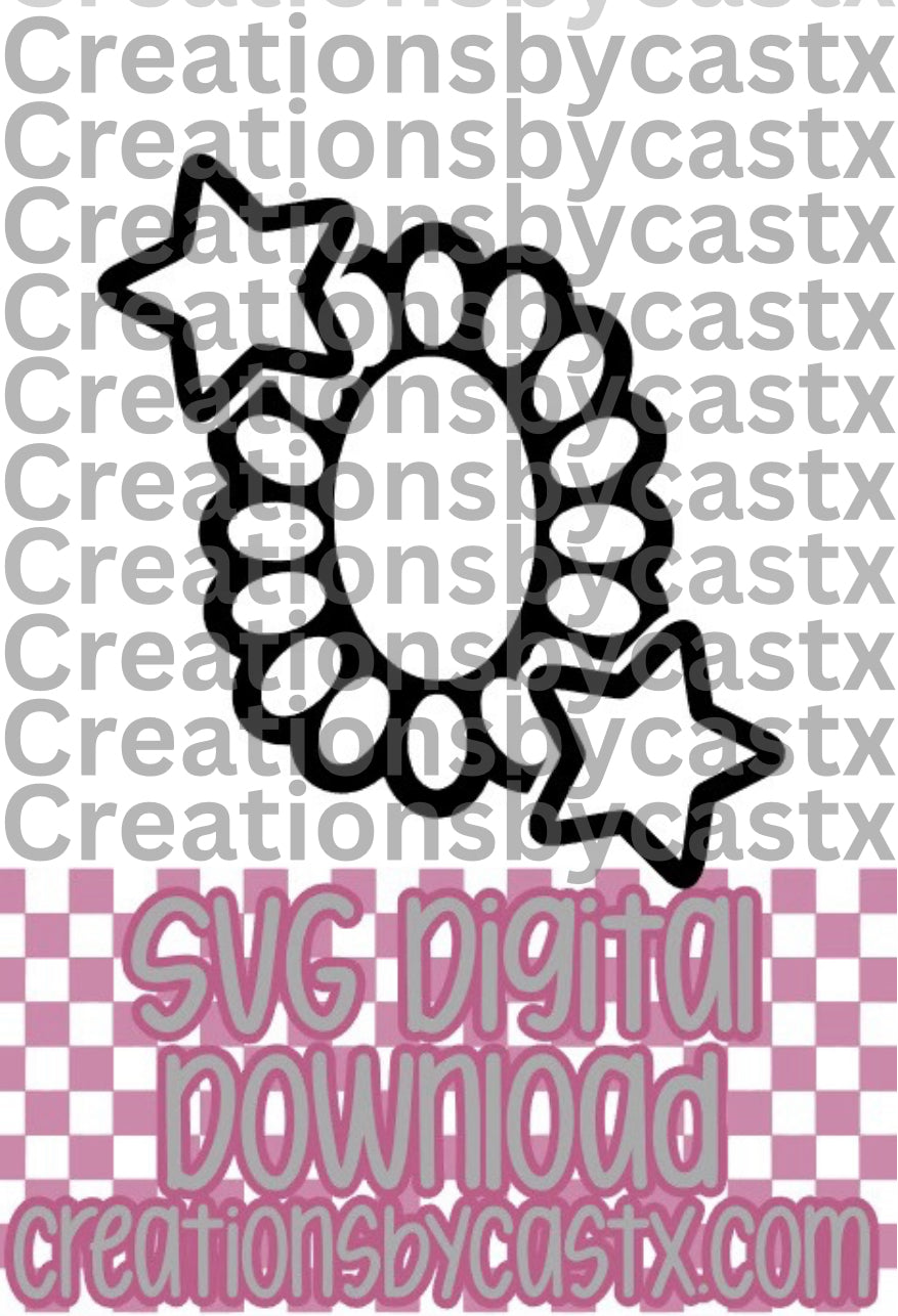 Concho with Stars SVG