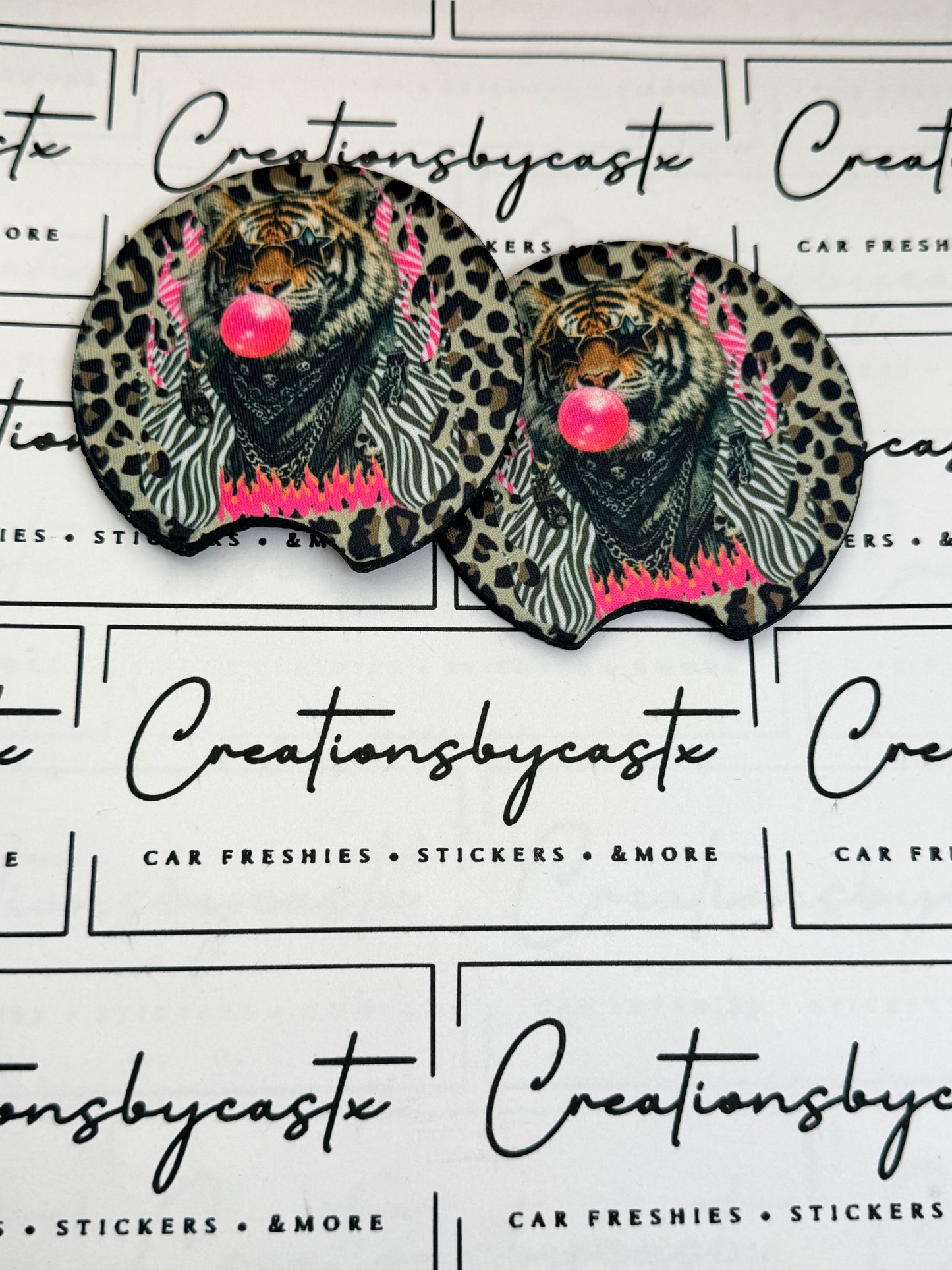 Tiger Car Coasters