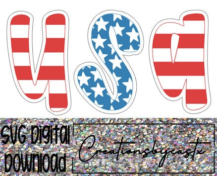 Cute USA SVG