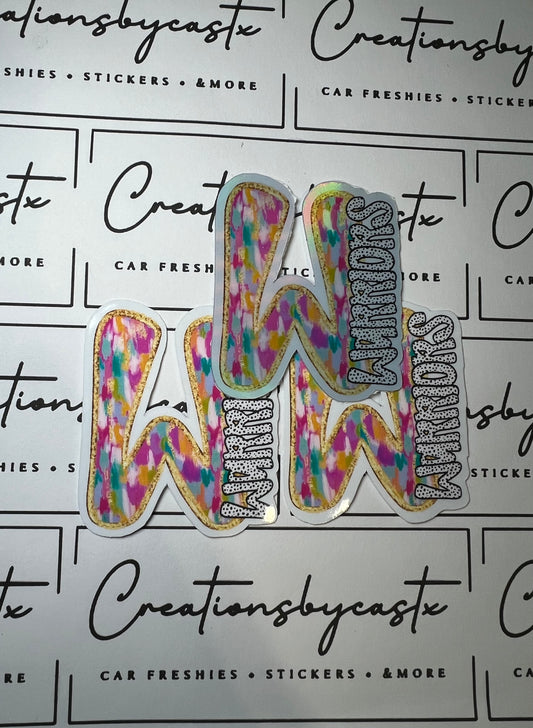 Monogram Warriors Sticker