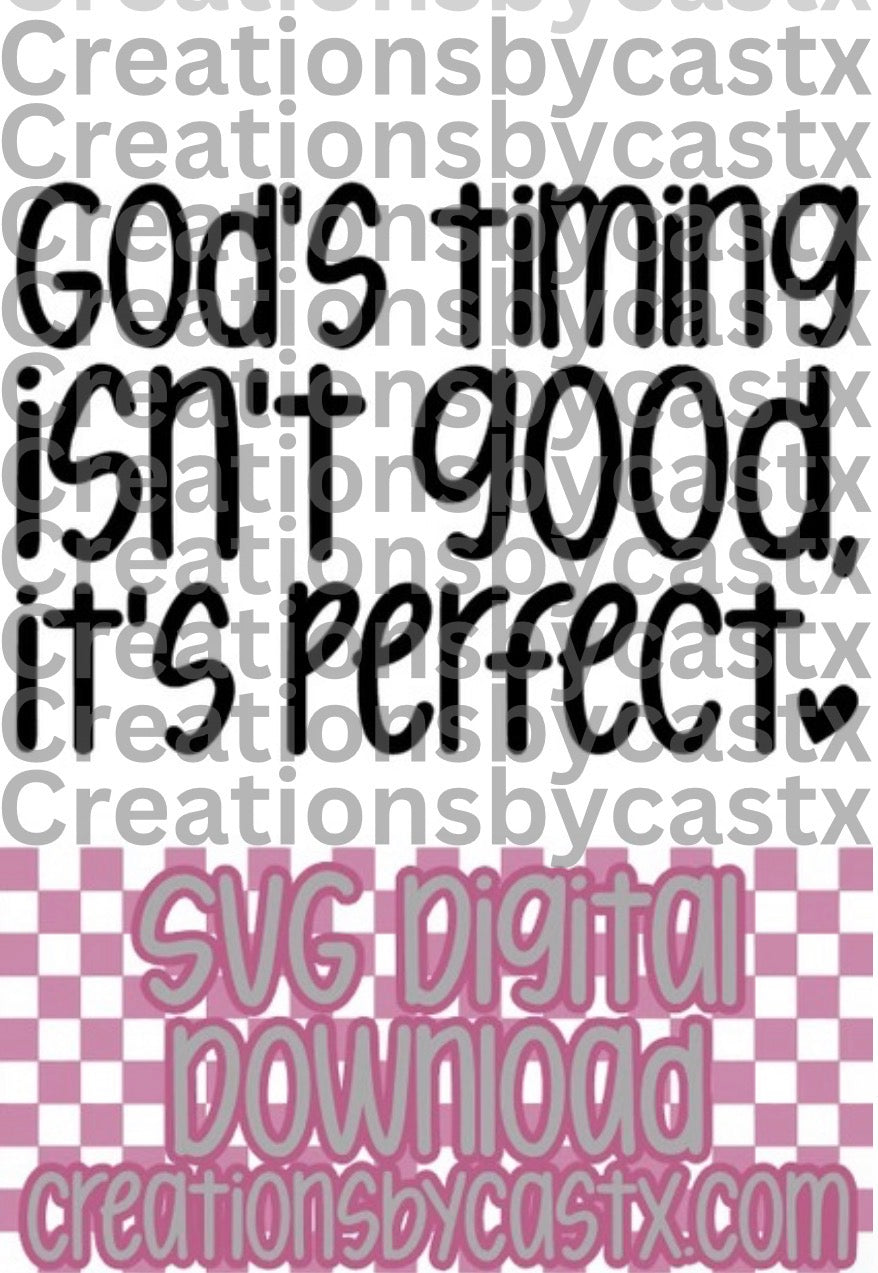 God's Timing SVG