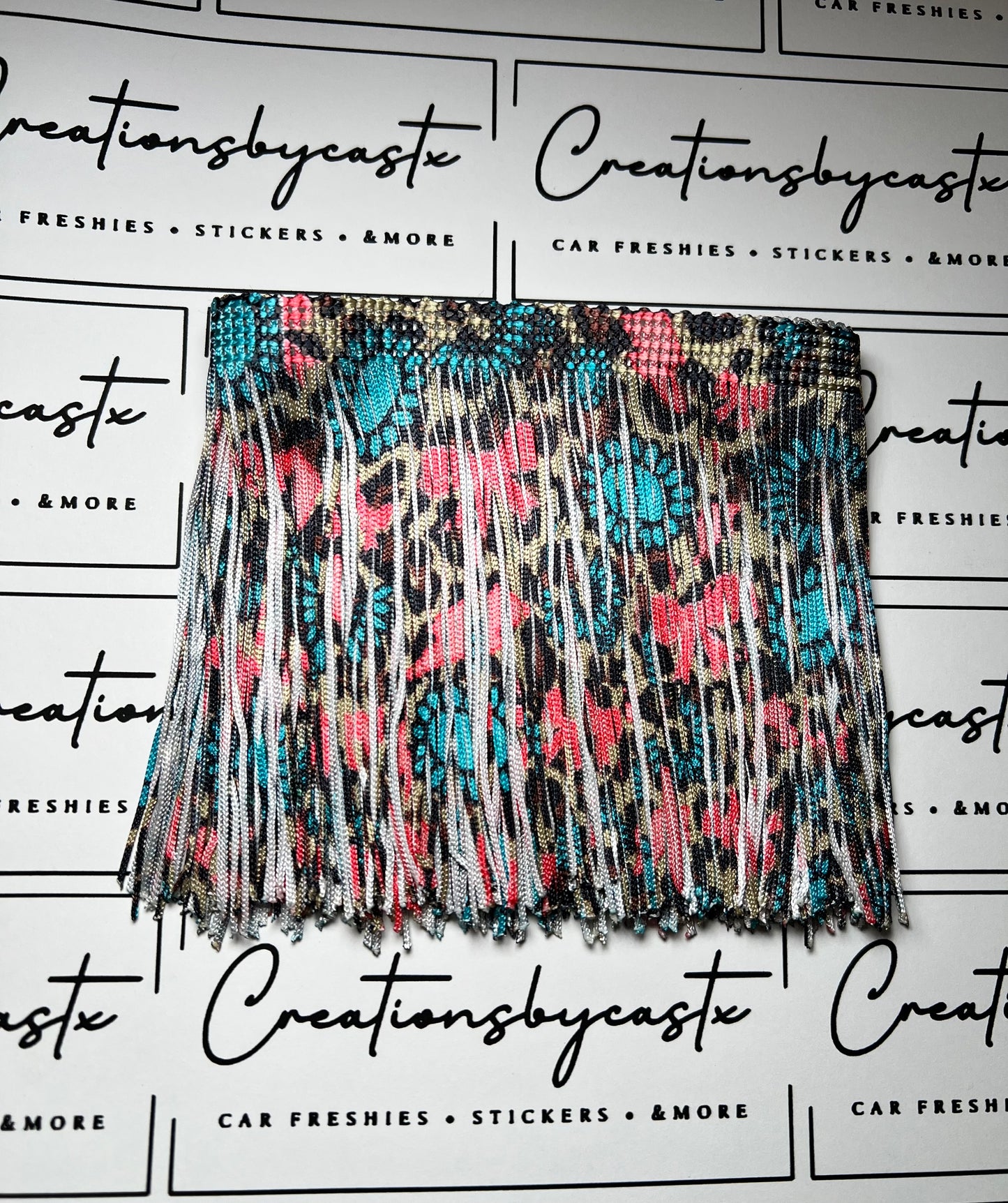CBC Leopard Concho Bow Fringe