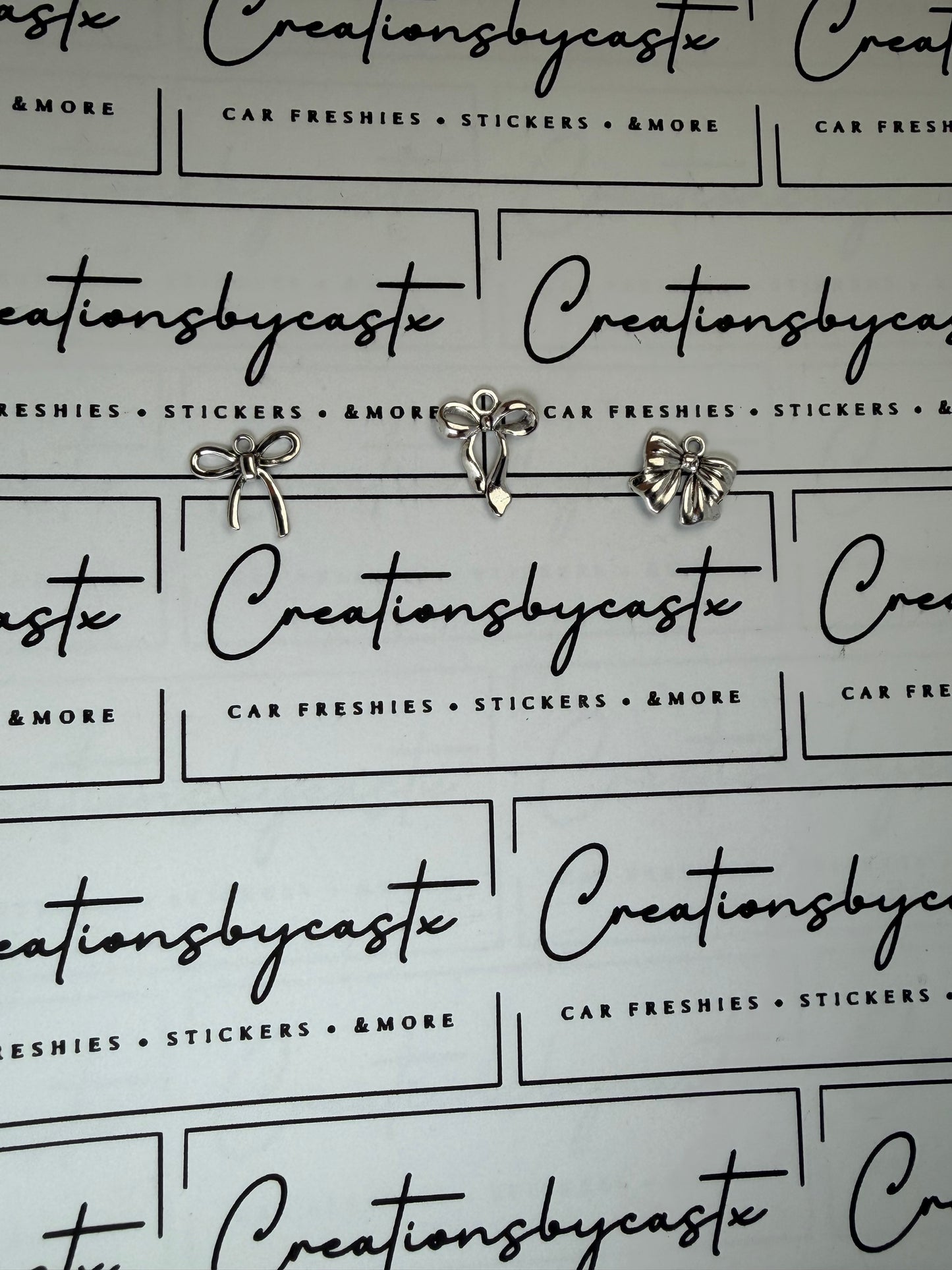 Bow Charm - Silver