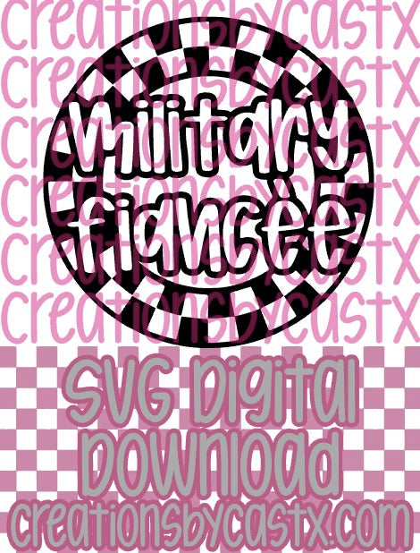 Military Fiancee Check Circle SVG