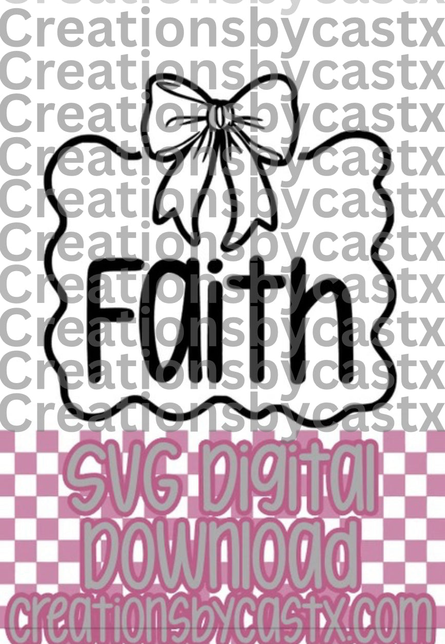 Faith w Frame SVG