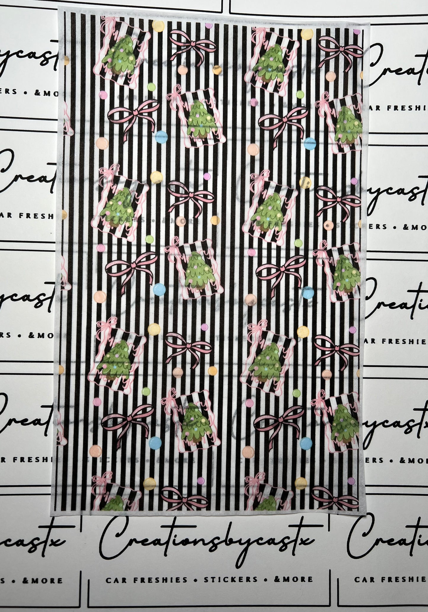 Striped Christmas Tissue Paper
