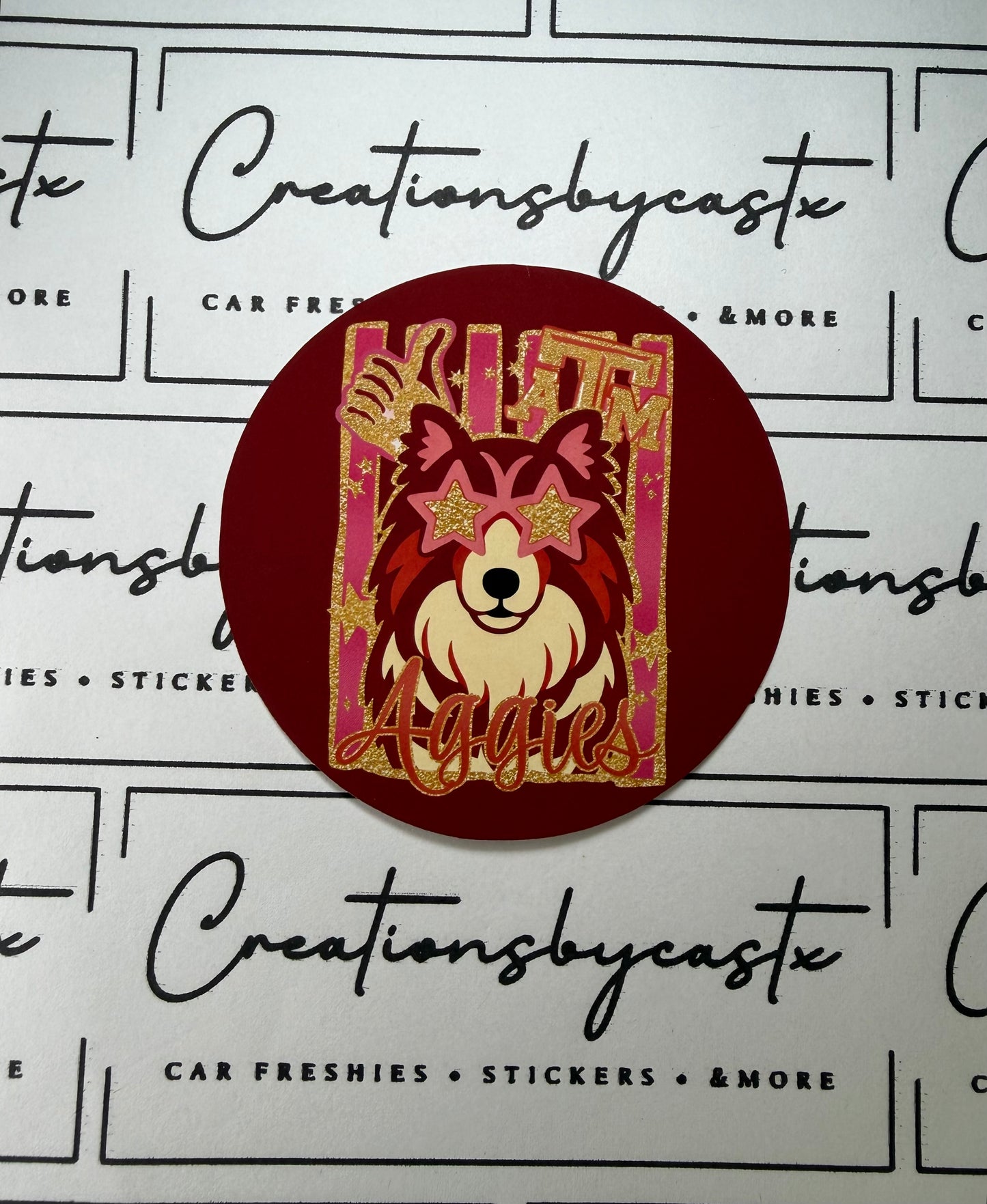TX Agg Round Cardstock