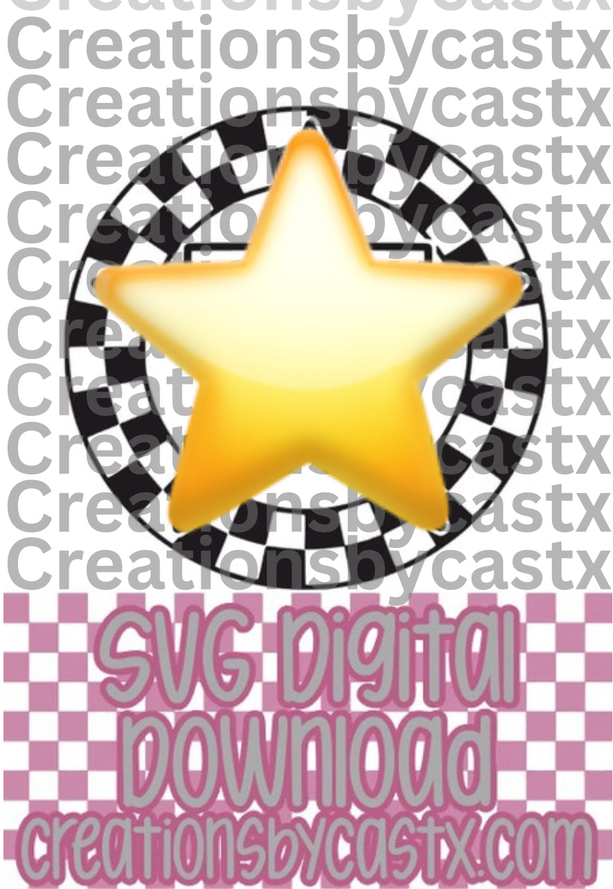 Stros Checkered Circle SVG