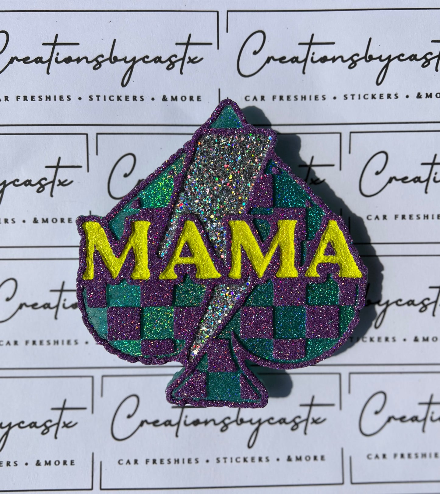 Checkered Spade Mama RTS - Birthday Cake