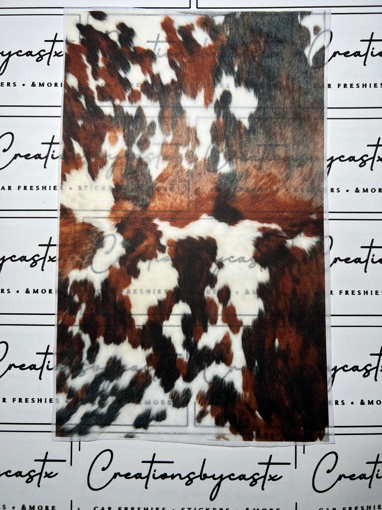 Brown And Black Cow Print Tissue Paper