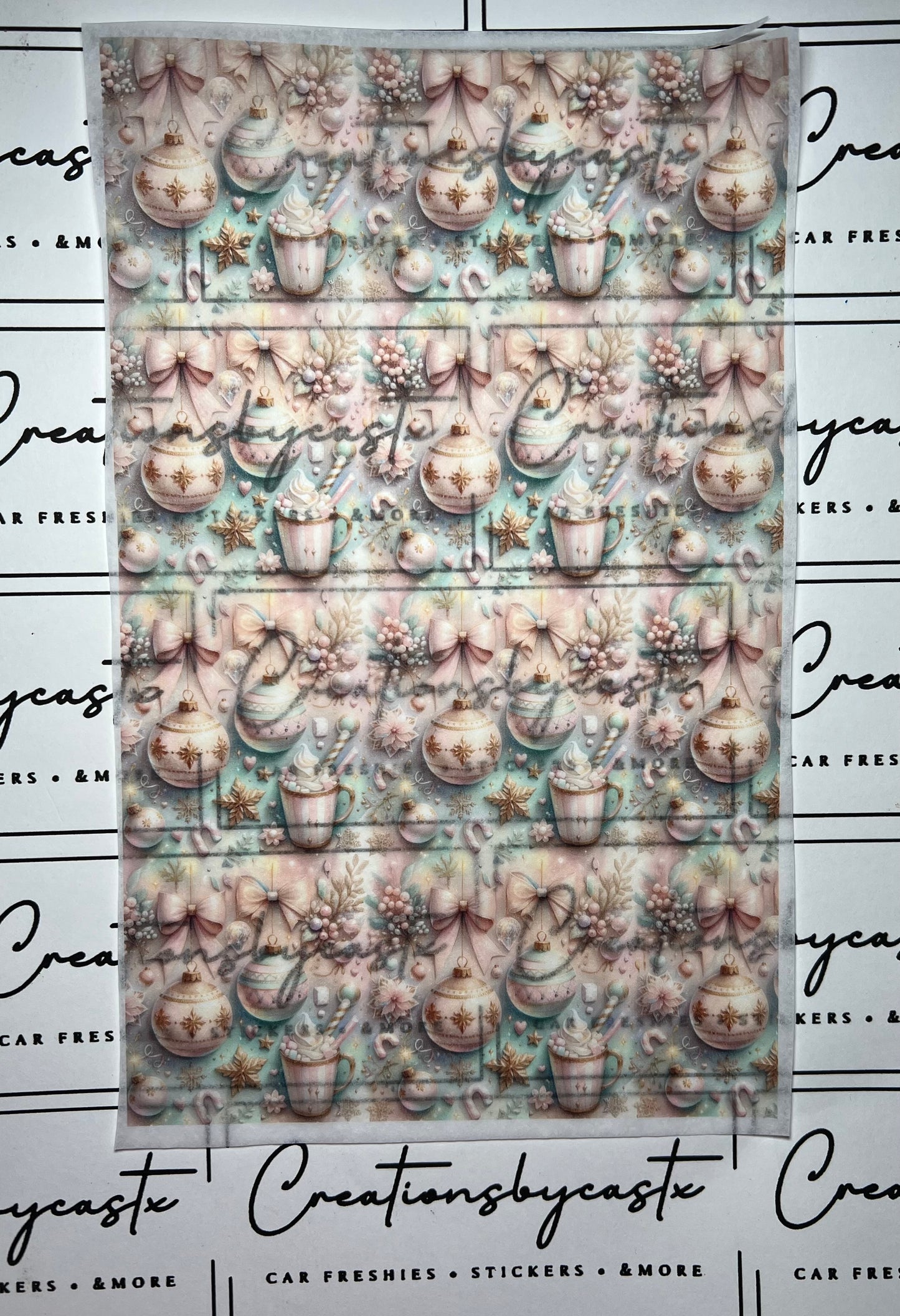 Pastel Christmas Tissue Paper