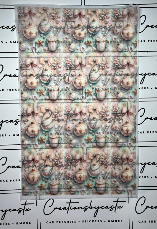 Pastel Christmas Tissue Paper