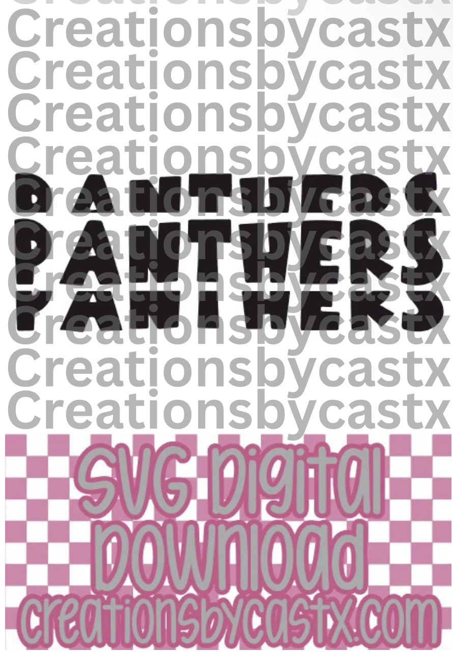 Panthers X 3 SVG