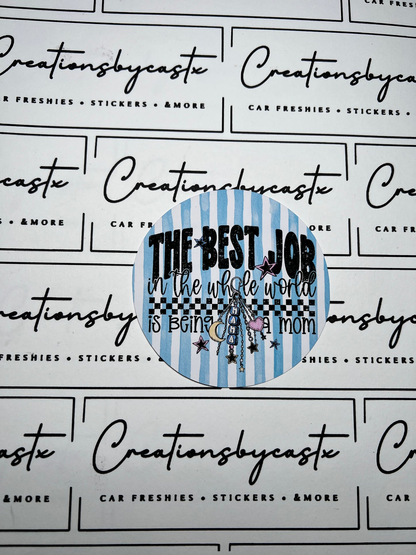 The Best Job Round Cardstock Individual
