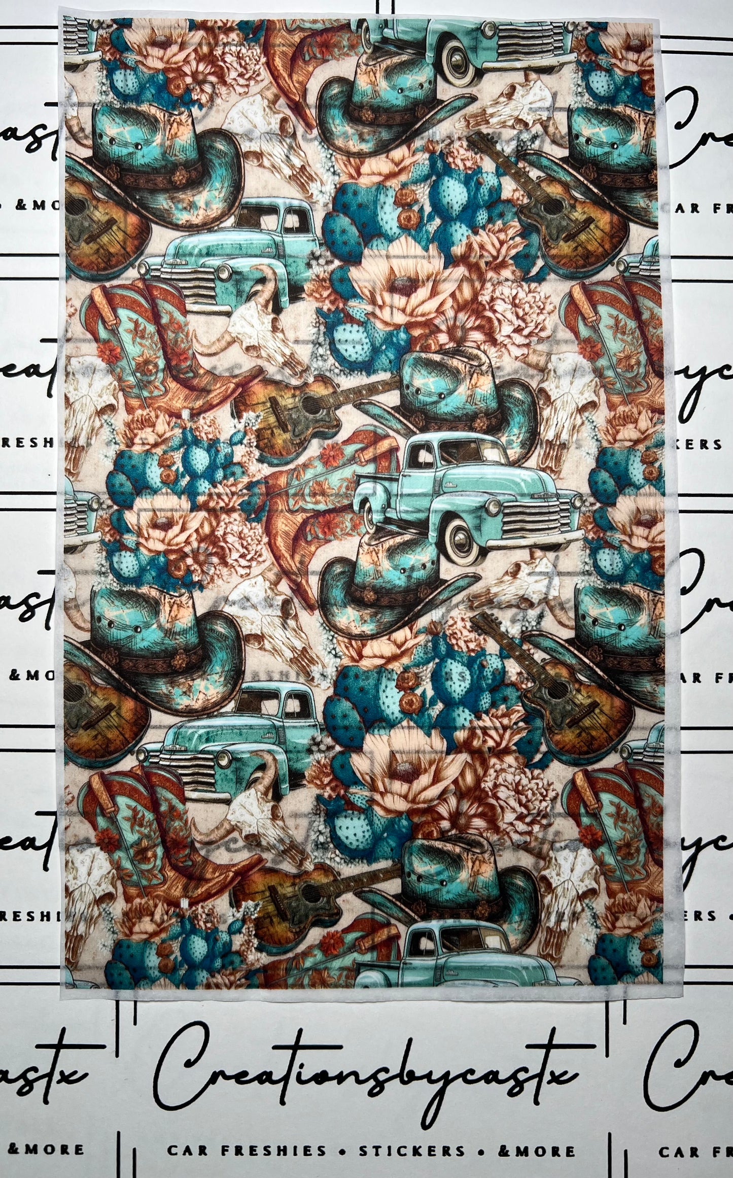 Blue Truck Tissue Paper