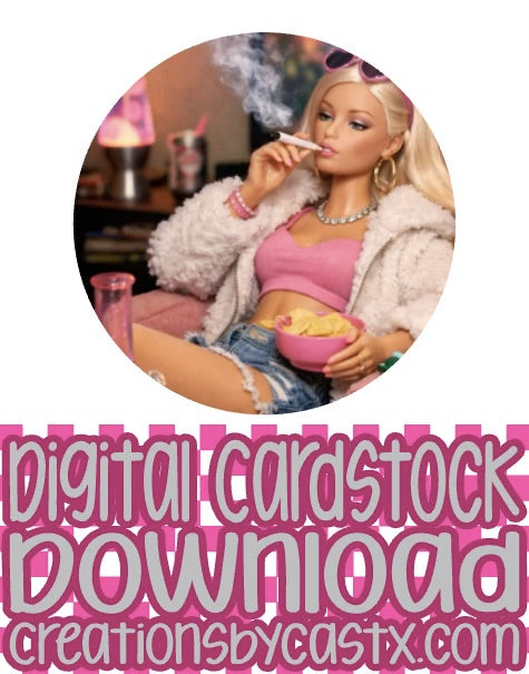 Doll 12 Digital Cardstock