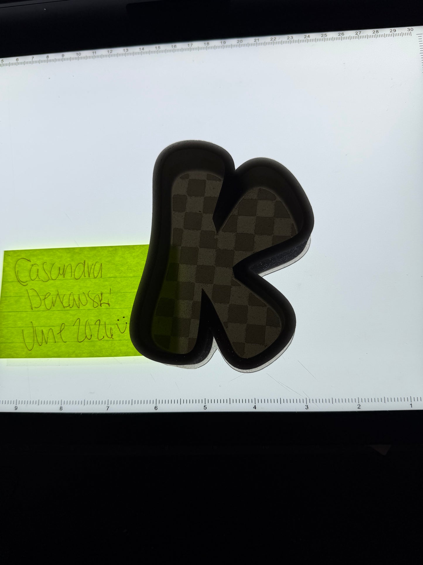 Checkered K Destash Mold