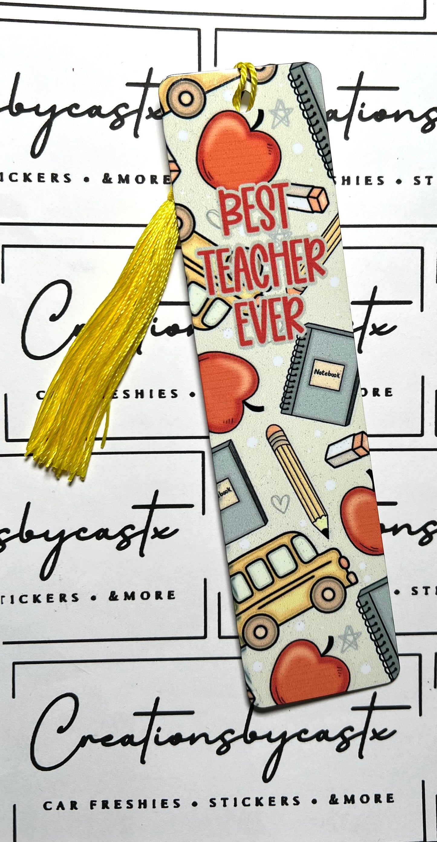 Best Teacher Metal Bookmark