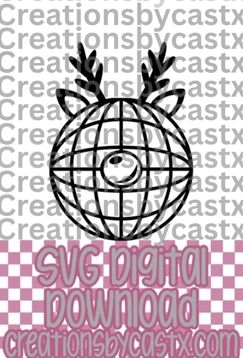 Disco Reindeer SVG