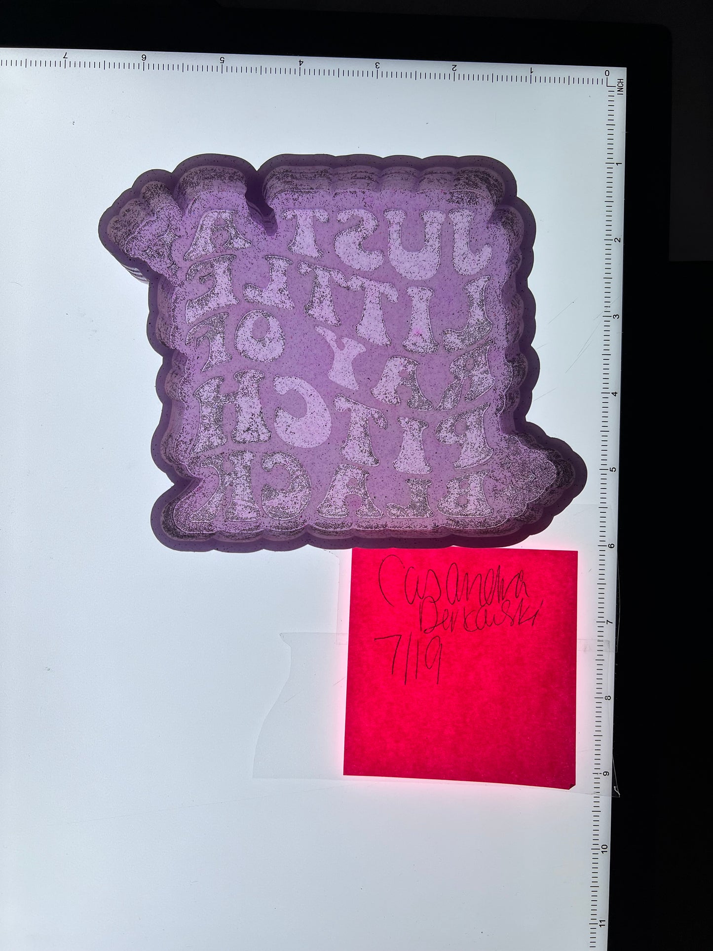 Ray of Pitch Black Destash Mold - Sweet Tea