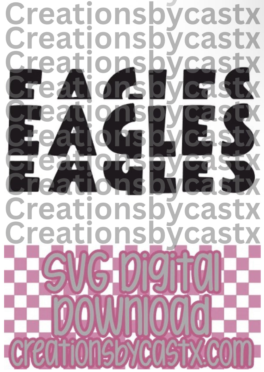Eagles X 3 SVG