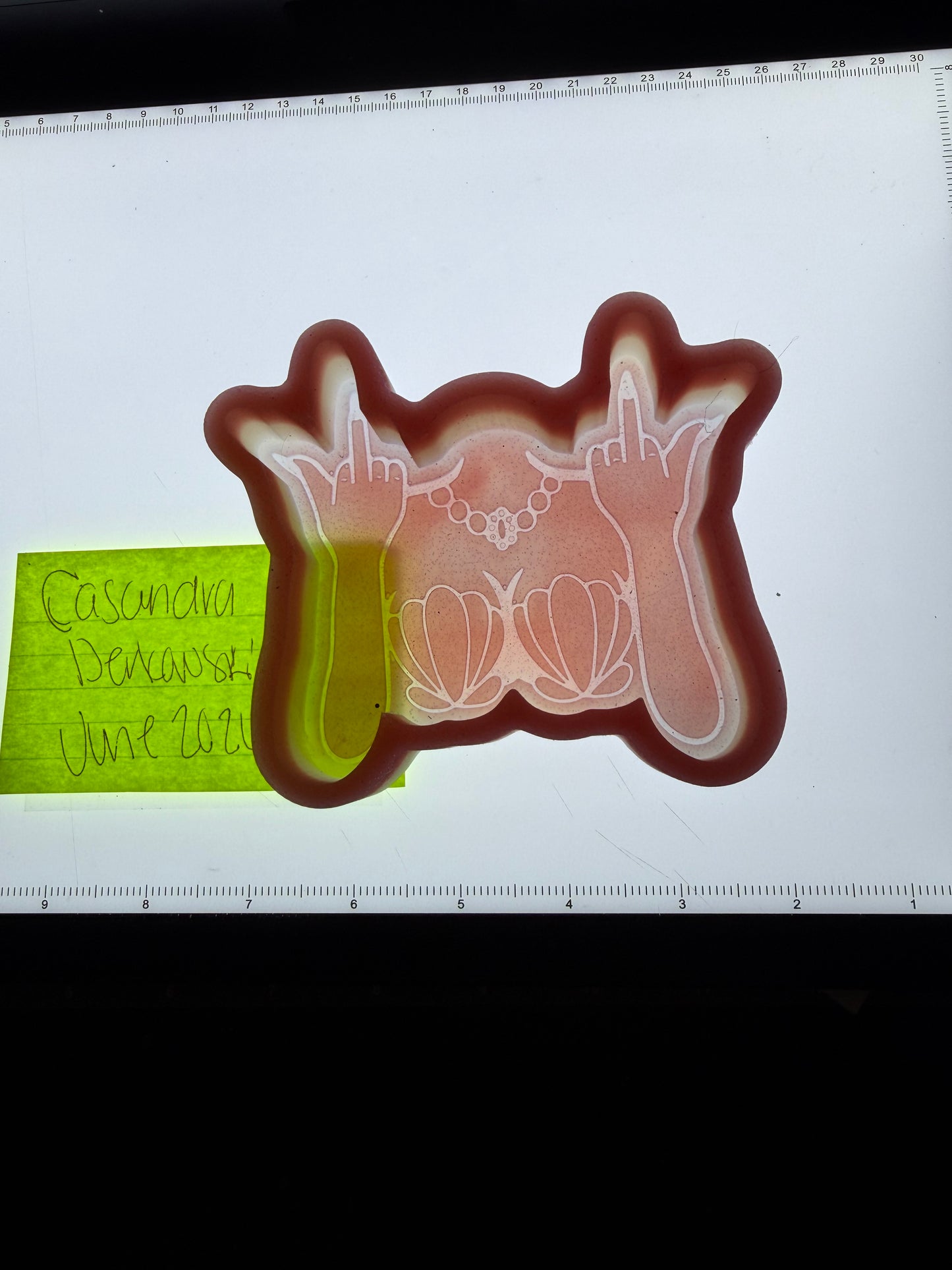 Mermaid Middle Fingers Destash Mold