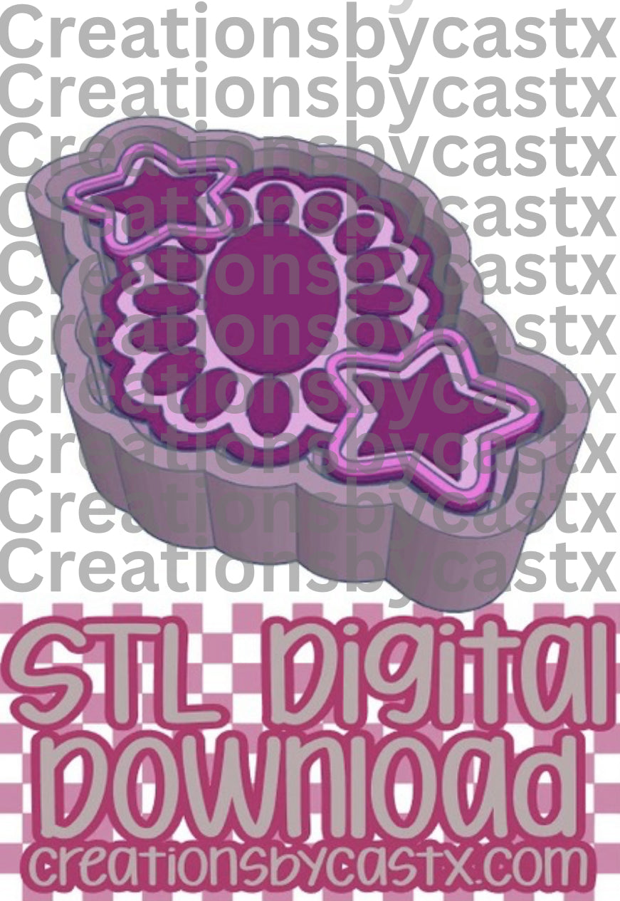 Concho w Stars STL