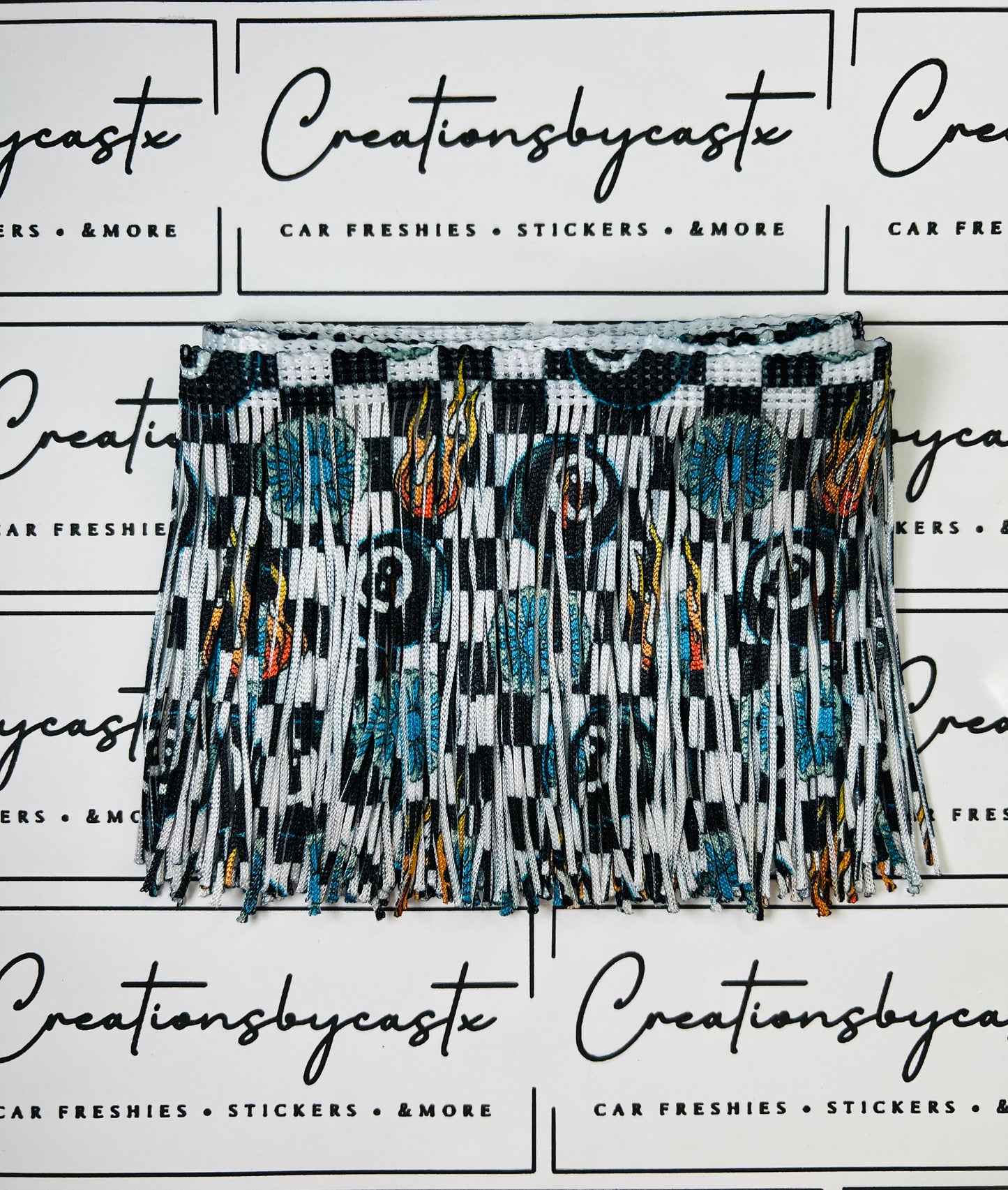 Checkered 8 Ball Fringe