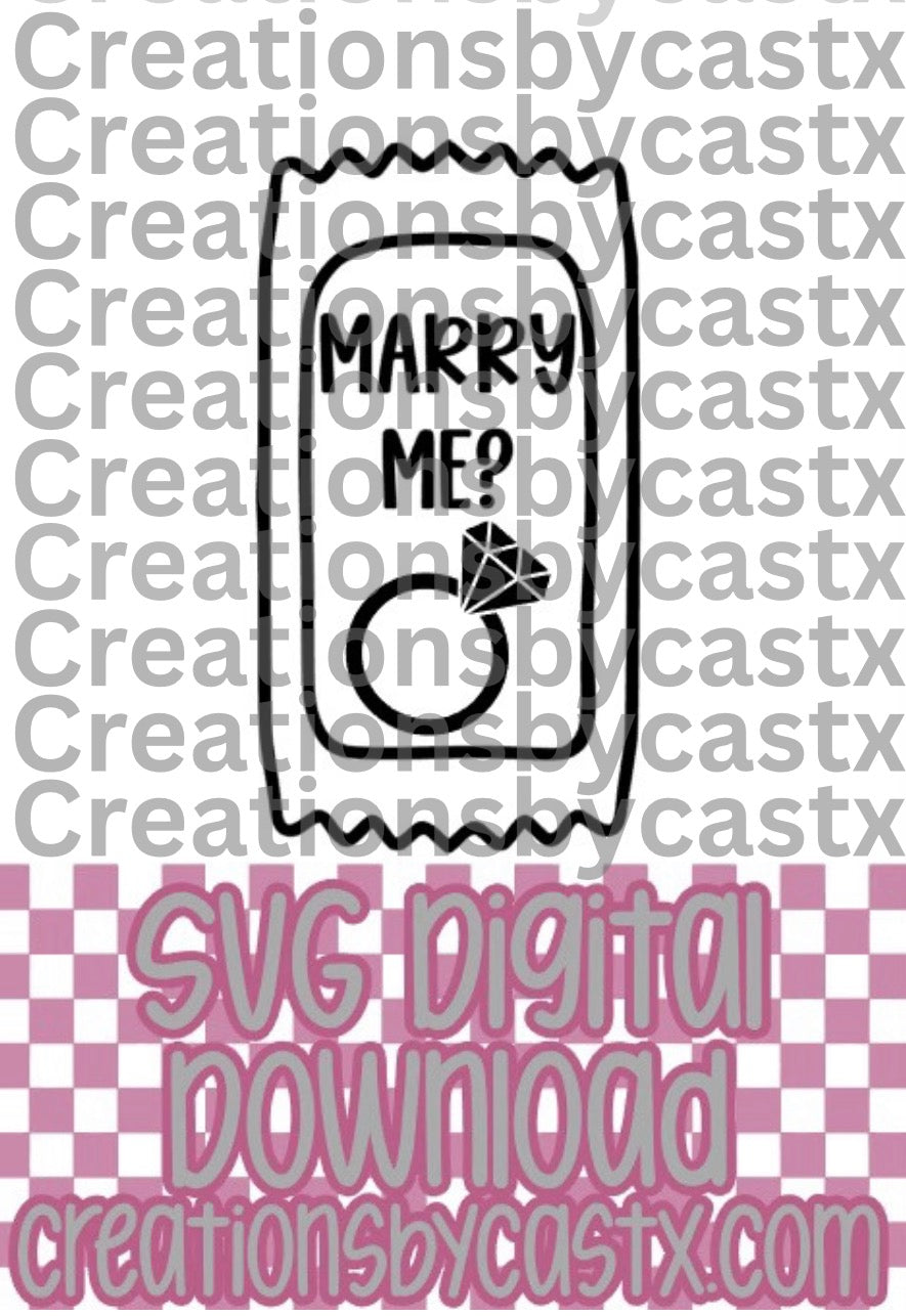 Marry Me Sauce Packet SVG