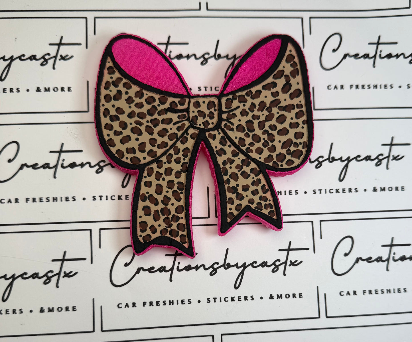 Leopard Bow Freshie