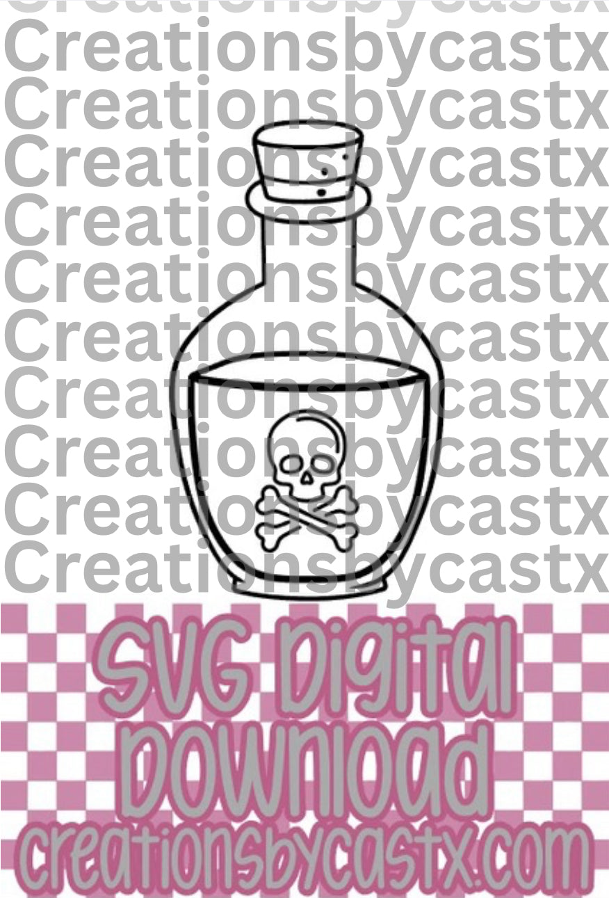 Poison Bottle SVG