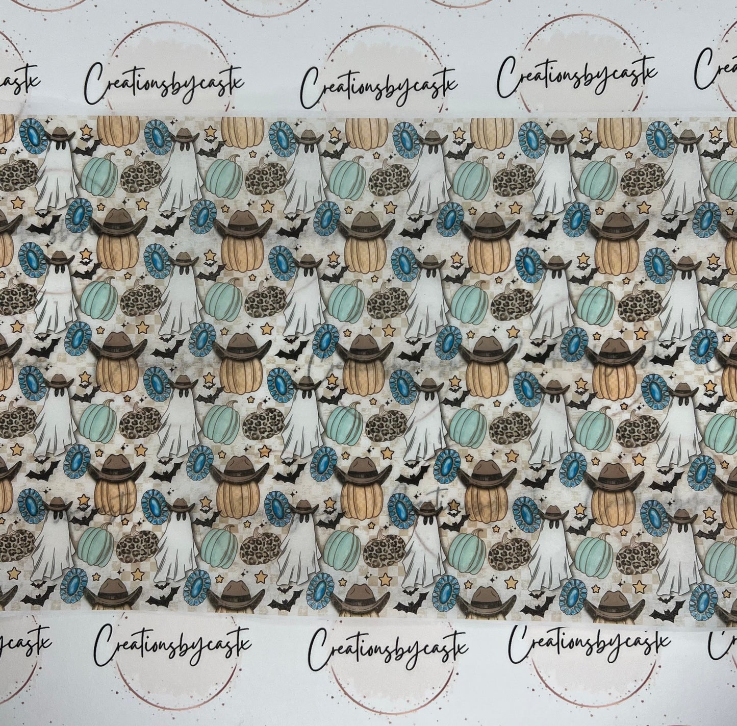 Teal Ghost Tissue Paper