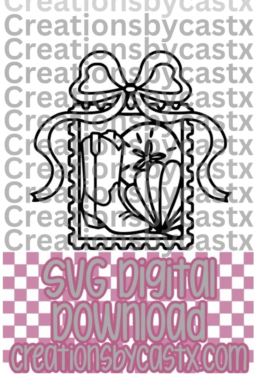 Boot Shell Sand Dollar Stamp SVG