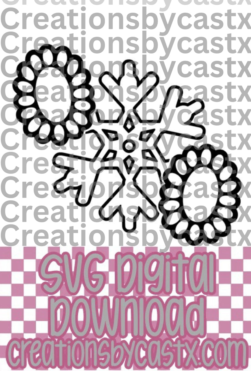 Snowflake w Conchos SVG