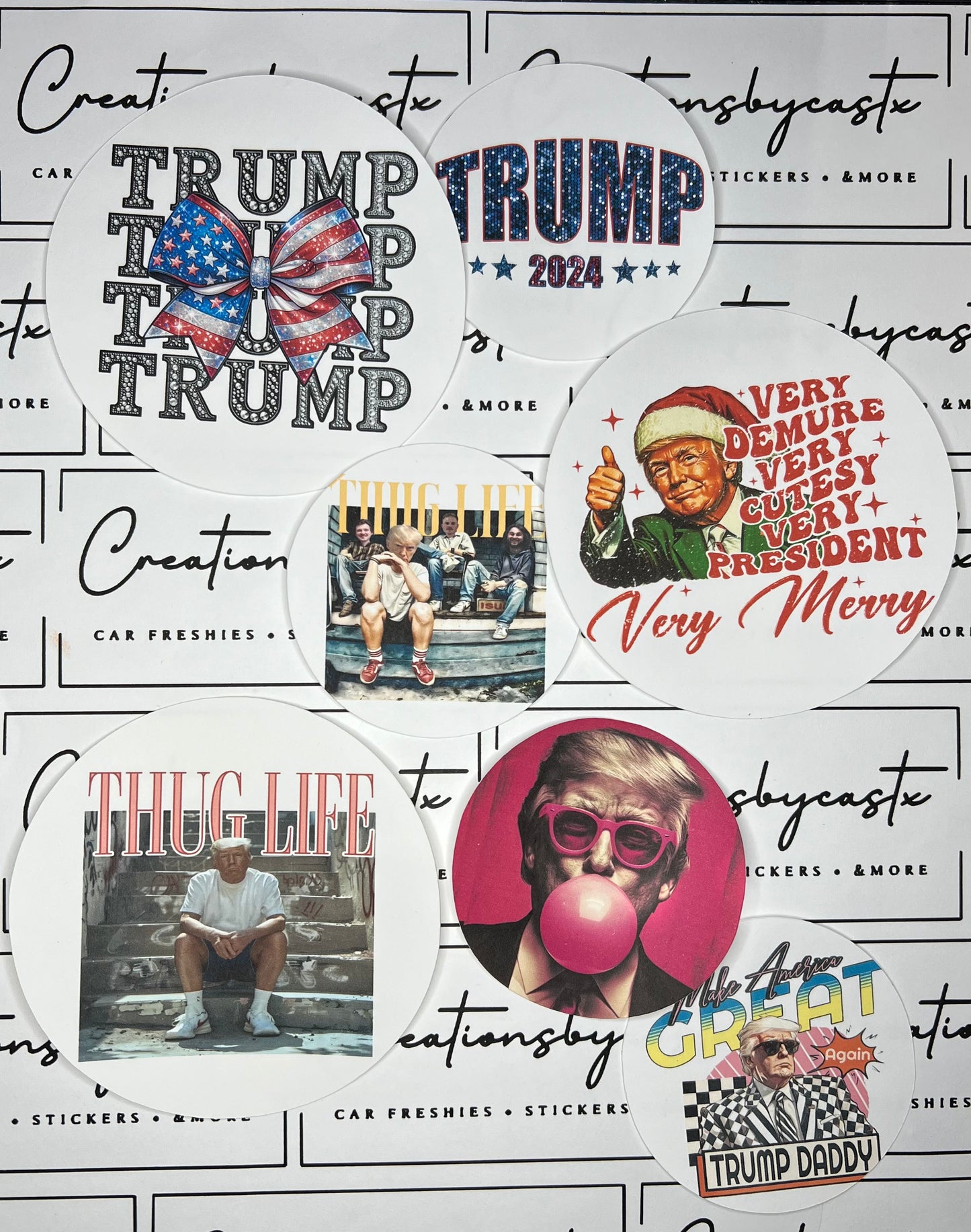 Daddy T Round Cardstock Grab Bags