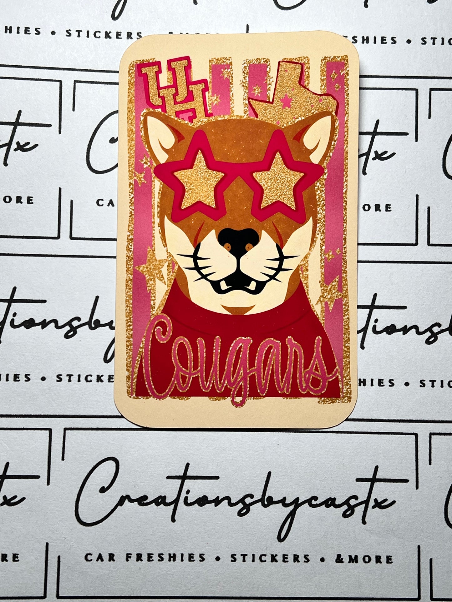 Hou C Rounded Corner Rectangle Cardstock