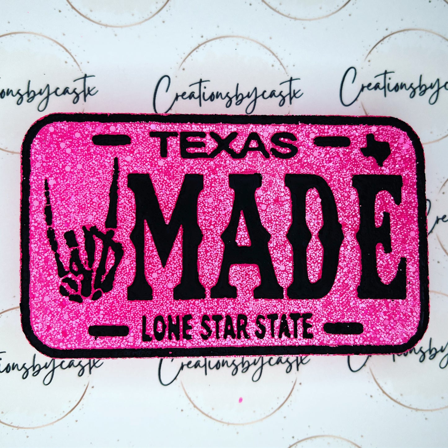 TexasMade License Plate Freshie