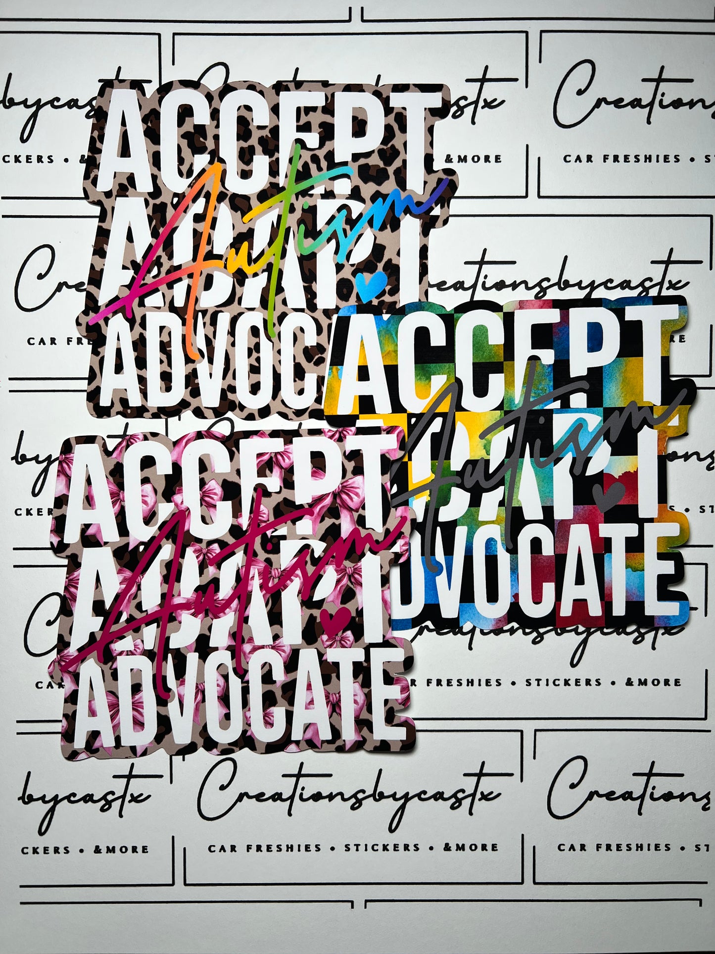 RRMC Autism Accept Adapt Advocate Cardstock