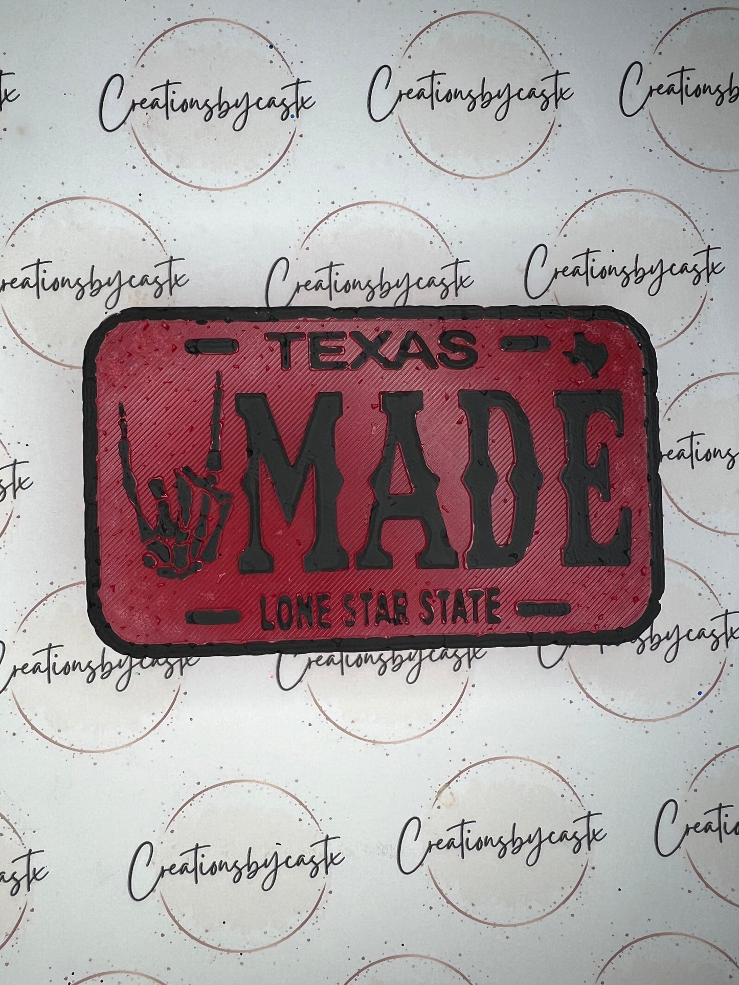 TexasMade License Plate Freshie