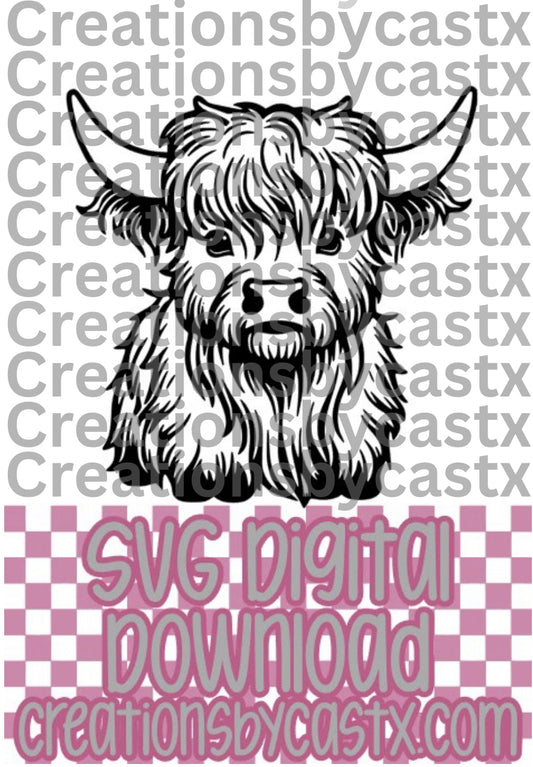Highland Cow SVG
